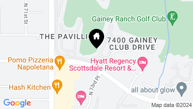 Map of 7222 E Gainey Ranch Road # 241, Scottsdale AZ, 85258