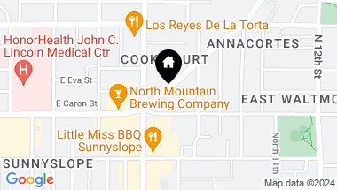 Map of 9027 N Cave Creek Road, Phoenix AZ, 85020