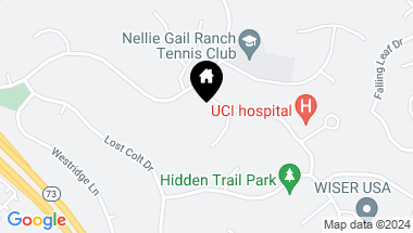 Map of 27055 Hidden Trail Road, Laguna Hills CA, 92653