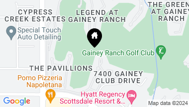 Map of 7222 E GAINEY RANCH Road # 126, Scottsdale AZ, 85258