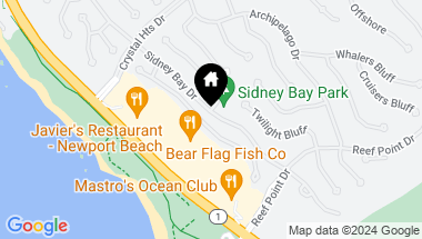 Map of 110 Sidney Bay Drive, Newport Coast CA, 92657
