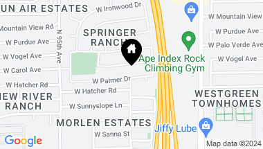 Map of 9256 W PALMER Drive, Peoria AZ, 85345