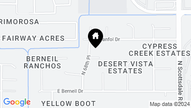 Map of 6868 E BAR Z Lane, Paradise Valley AZ, 85253