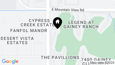 Map of 7323 E GAINEY RANCH Road # 11, Scottsdale AZ, 85258