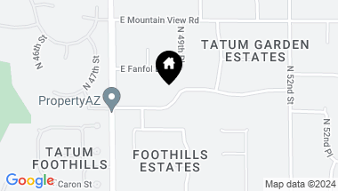 Map of 4902 E BERNEIL Drive, Paradise Valley AZ, 85253