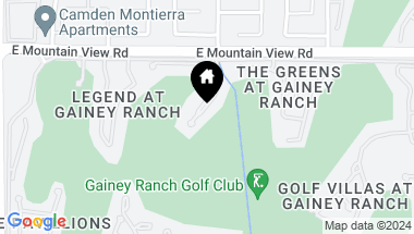Map of 7475 E GAINEY RANCH Road # 11, Scottsdale AZ, 85258
