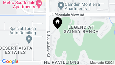 Map of 7323 E GAINEY RANCH Road # 14, Scottsdale AZ, 85258
