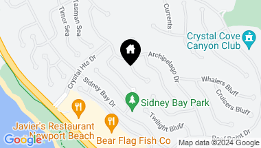Map of 8 Rockshore, Newport Coast CA, 92657