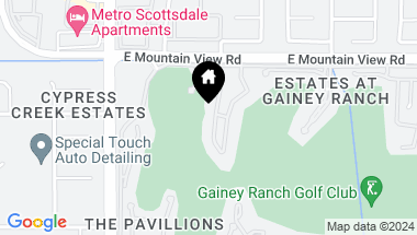 Map of 7425 E GAINEY RANCH Road # 10, Scottsdale AZ, 85258