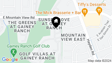 Map of 7700 E GAINEY RANCH Road # 110, Scottsdale AZ, 85258