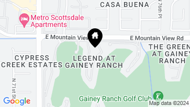 Map of 7425 E GAINEY RANCH Road # 47, Scottsdale AZ, 85258