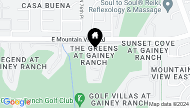 Map of 7525 E GAINEY RANCH Road # 189, Scottsdale AZ, 85258