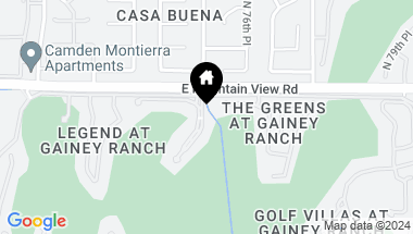 Map of 7475 E Gainey Ranch Road # 2, Scottsdale AZ, 85258