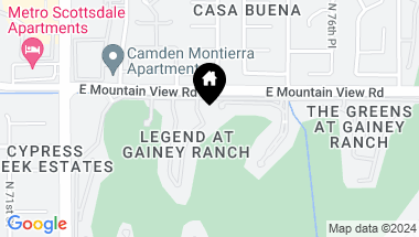 Map of 7425 E GAINEY RANCH Road # 38, Scottsdale AZ, 85258