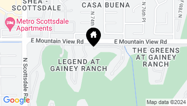 Map of 7475 E GAINEY RANCH Road # 2, Scottsdale AZ, 85258
