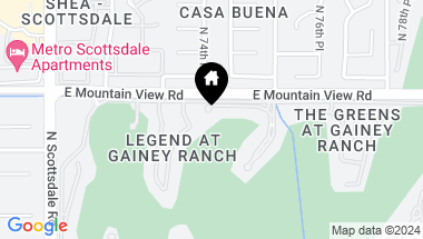 Map of 7475 E GAINEY RANCH Road # 3, Scottsdale AZ, 85258