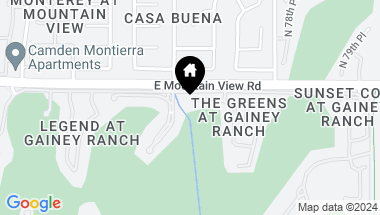 Map of 7525 E GAINEY RANCH Road # 110, Scottsdale AZ, 85258