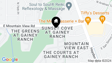 Map of 7700 E GAINEY RANCH Road # 125, Scottsdale AZ, 85258