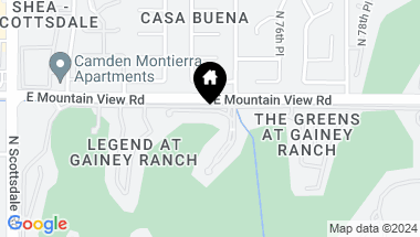 Map of 7475 E GAINEY RANCH Road # 10, Scottsdale AZ, 85258