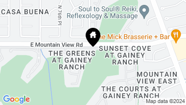 Map of 7525 E Gainey Ranch Road # 131, Scottsdale AZ, 85258