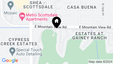 Map of 7425 E GAINEY RANCH Road # 2, Scottsdale AZ, 85258