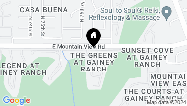 Map of 7525 E GAINEY RANCH Road # 119, Scottsdale AZ, 85258