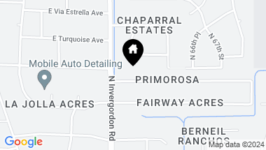 Map of 6418 E CARON Drive, Paradise Valley AZ, 85253