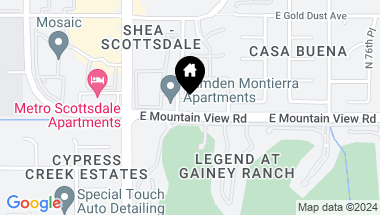 Map of 7339 E TURQUOISE Avenue, Scottsdale AZ, 85258