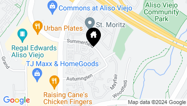 Map of 20 Liana Place, Aliso Viejo CA, 92656