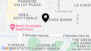 Map of 7402 E IRONWOOD Court, Scottsdale AZ, 85258