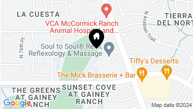 Map of 10006 N 79 Place, Scottsdale AZ, 85258