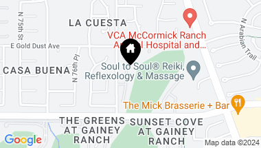 Map of 10005 N 78TH Place, Scottsdale AZ, 85258