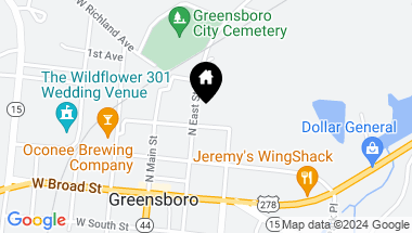 Map of 301 N EAST STREET, Greensboro GA, 30642