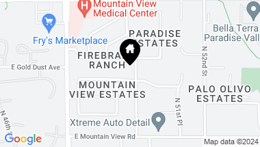 Map of 4914 E CHERYL Drive, Paradise Valley AZ, 85253
