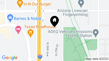 Map of 2525 W BERYL Avenue, Phoenix AZ, 85021