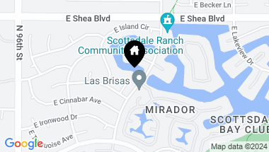 Map of 10245 N 99TH Place, Scottsdale AZ, 85258