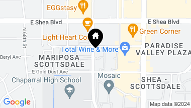 Map of 10301 N 70TH Street # 241, Paradise Valley AZ, 85253