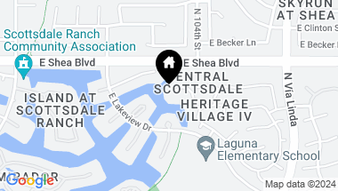 Map of 10571 N 104TH Place, Scottsdale AZ, 85258