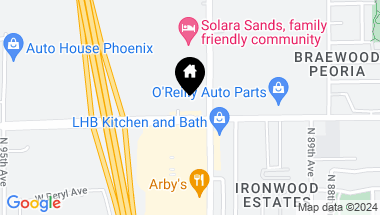 Map of 9134 W PEORIA Avenue Unit: -, Peoria AZ, 85345