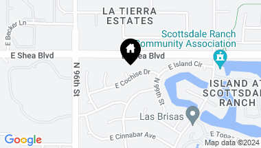 Map of 9736 E COCHISE Drive, Scottsdale AZ, 85258