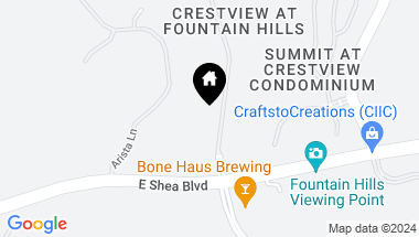 Map of 10430 N Crestview Drive, Fountain Hills AZ, 85268