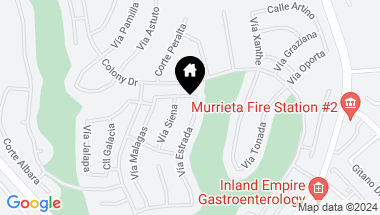 Map of 40293 Via Estrada, Murrieta CA, 92562