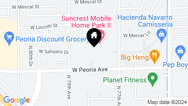 Map of 7810 W Peoria Avenue Unit: 146, Peoria AZ, 85345