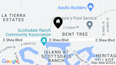 Map of 10118 E BECKER Lane, Scottsdale AZ, 85260