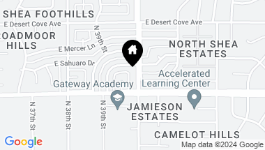 Map of 10622 N 40TH Street, Phoenix AZ, 85028