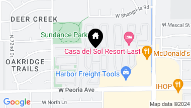 Map of 6960 W PEORIA Avenue Unit: 224, Peoria AZ, 85345