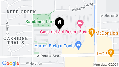 Map of 6960 W PEORIA Avenue Unit: 37, Peoria AZ, 85345
