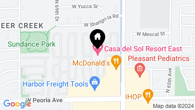 Map of 10960 N 67TH Avenue # 96, Glendale AZ, 85304