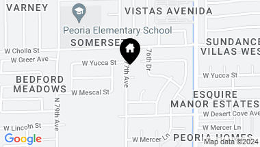 Map of 7644 W MESCAL Street, Peoria AZ, 85345