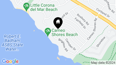 Map of 4507 Perham Road, Corona del Mar CA, 92625